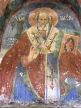 St. Nicholas - fresco over the north entry