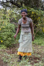Restoration Beneficiary at her allocated plot