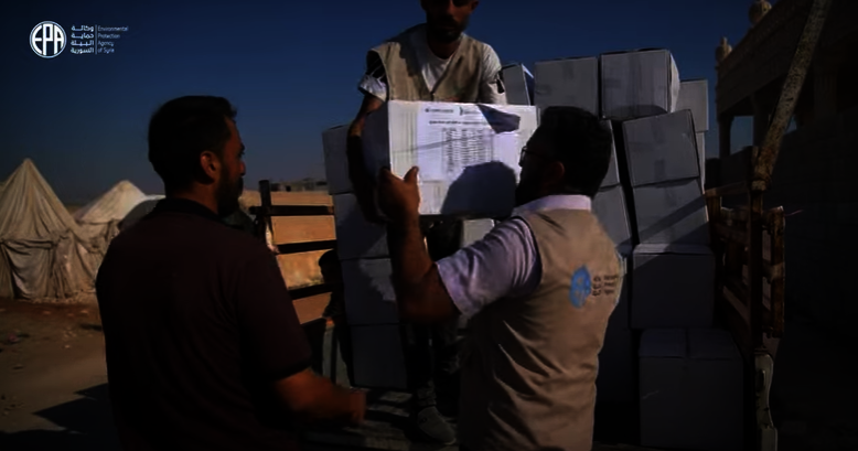 Distribution Food basket in Ramazan Alkhair -Syria