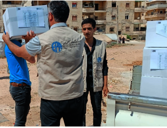 Distribution Food basket in Ramazan Alkhair -Syria