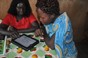 Mamas with the iPads