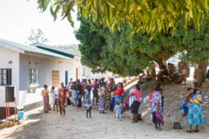 Patients queuing