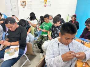 kids from the Boys and Girls Club learning