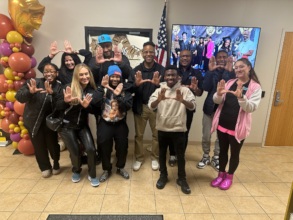 Leaders at Students after the School Board Meeting