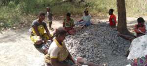 Women Stone Crushers in Glazoue, Benin