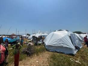 A view of the Refugee Transit Center