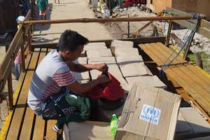 Ash organizing aid distribution