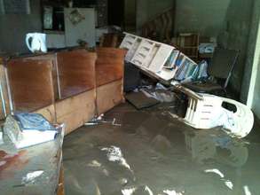 The KI Office after the flooding