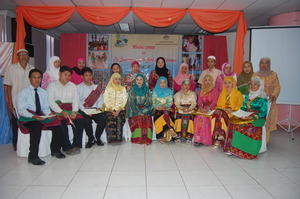 New Volunteers with family at Launch Ceremony