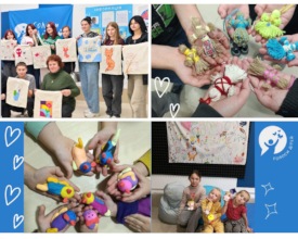 Children's artwork at the center