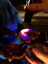 Hand Washing With UV Lights