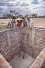 Progress on the water storage tank in El Ahumao