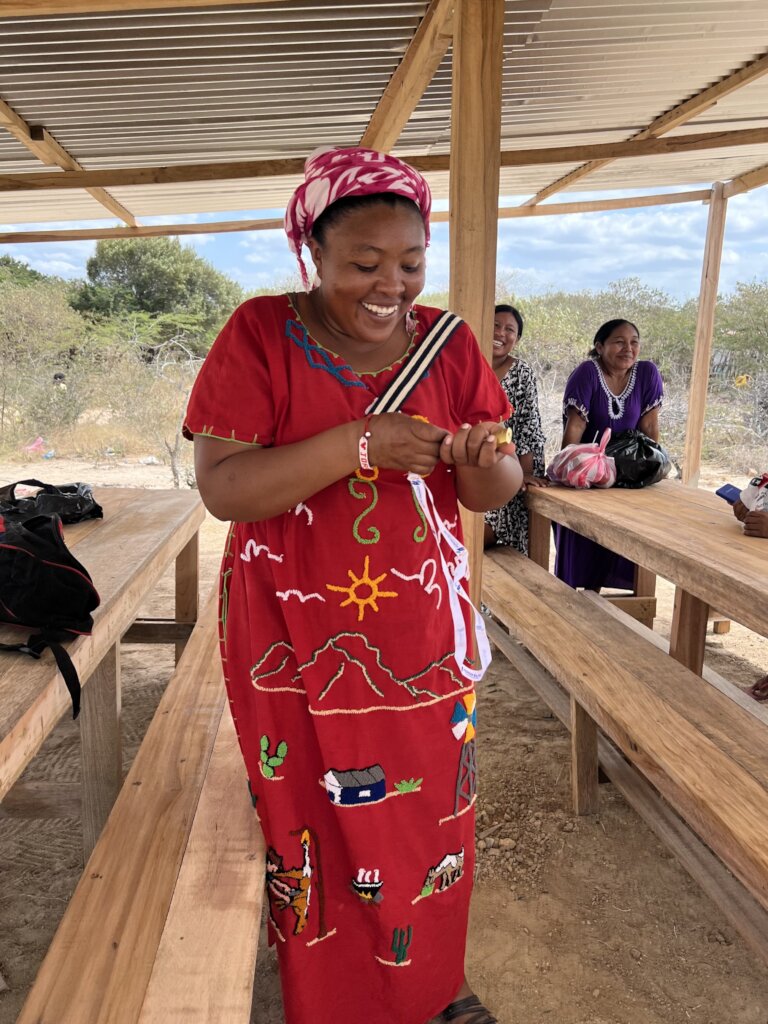 Sara Ipuana, artisan leader of Tocoromana