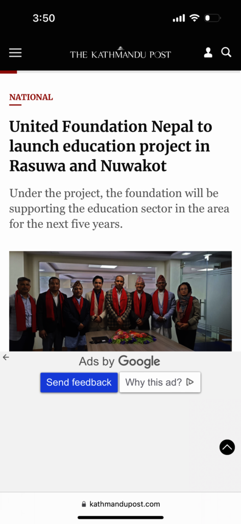 Education & Meals for Needy Children in Nepal