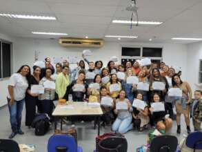 Certificate ceremony at Instituto Dom