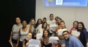 Certificate ceremony at Instituto Dom