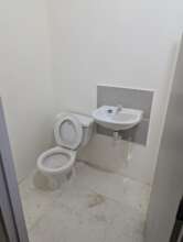 One of the newly completed bathrooms