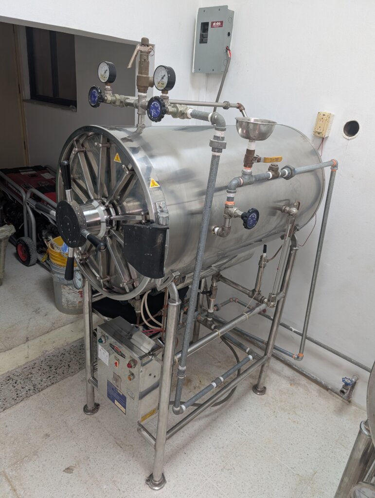 The installed and operational autoclave