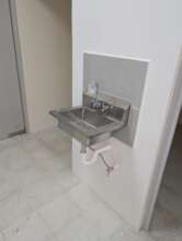 Hallway wash station