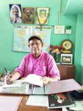 Mr Naskar in his office