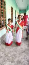 Dressed up for the celebrations!