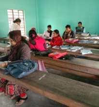 Teachers assessing work completed at home