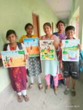 Art teacher Soma is delighted with her proteges