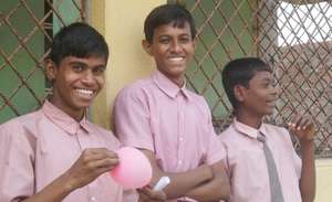 Older boys, pupils at the New Life Centre