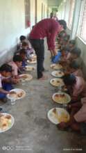 A special meal prepared by the teachers