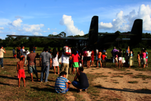 Arriving at Cacuri - SOS Telemedicina Installation