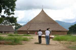 SOS Telemedicine team with the satellite antenna