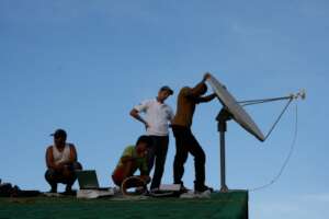 Installation of an antenna to provide connectivity