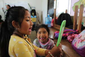Children participate in training cycles