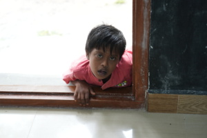 Play time for one of the PWD kid