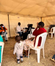 Patient being screened