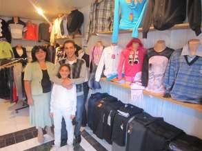 Armenian entrepreneurs in their retail shop