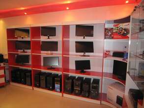 Modern computer sales center in rural Armenia