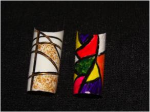 Alis' creative nail art.