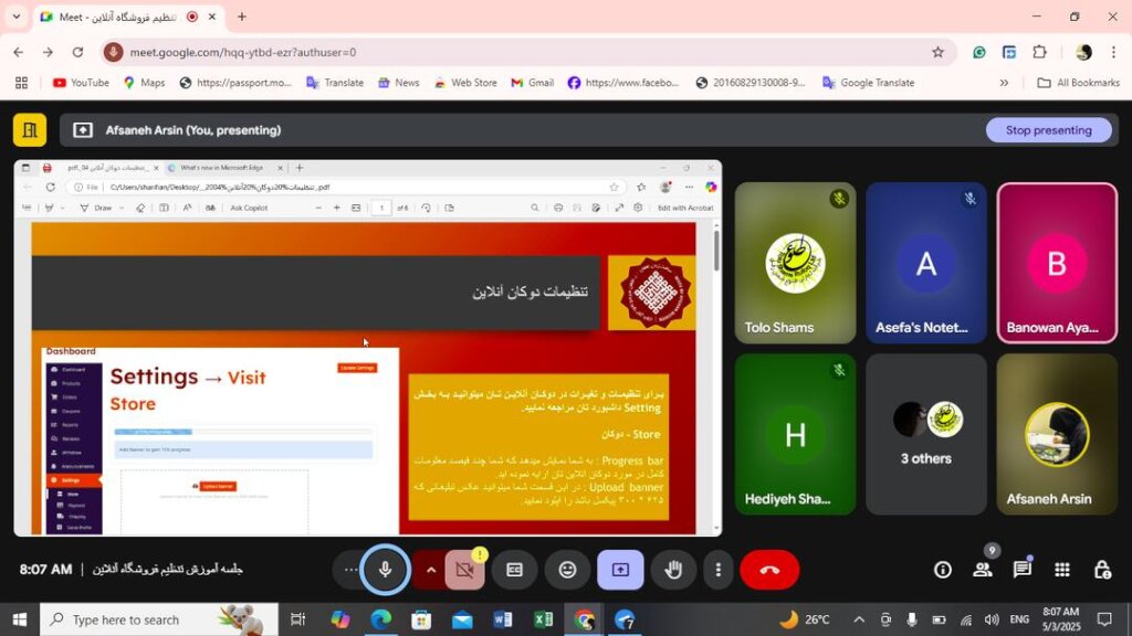 One of our bi-weekly sessions