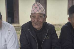 Elder leader of Khursanibari in rural lalitpur