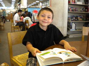 Student at Library