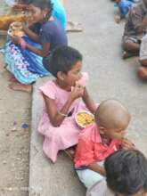 Children gather together in the evenings