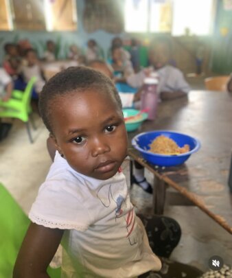 Feeding programme at creche