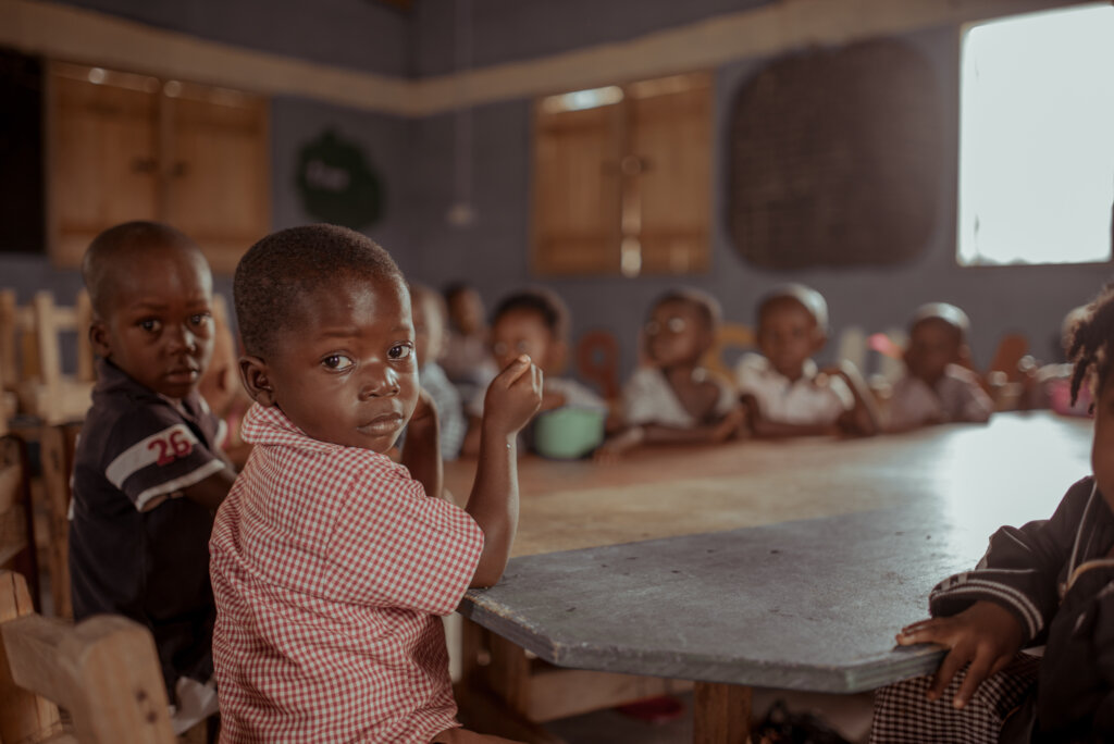 Children at the preschool