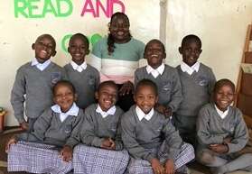 Ms. Nthiwa and her students