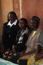 Yvette and her father with Sister Mercy