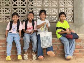 ODC students waiting for their parents.