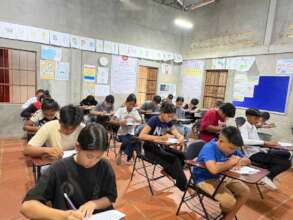 ODC students focused during their quarterly exam.
