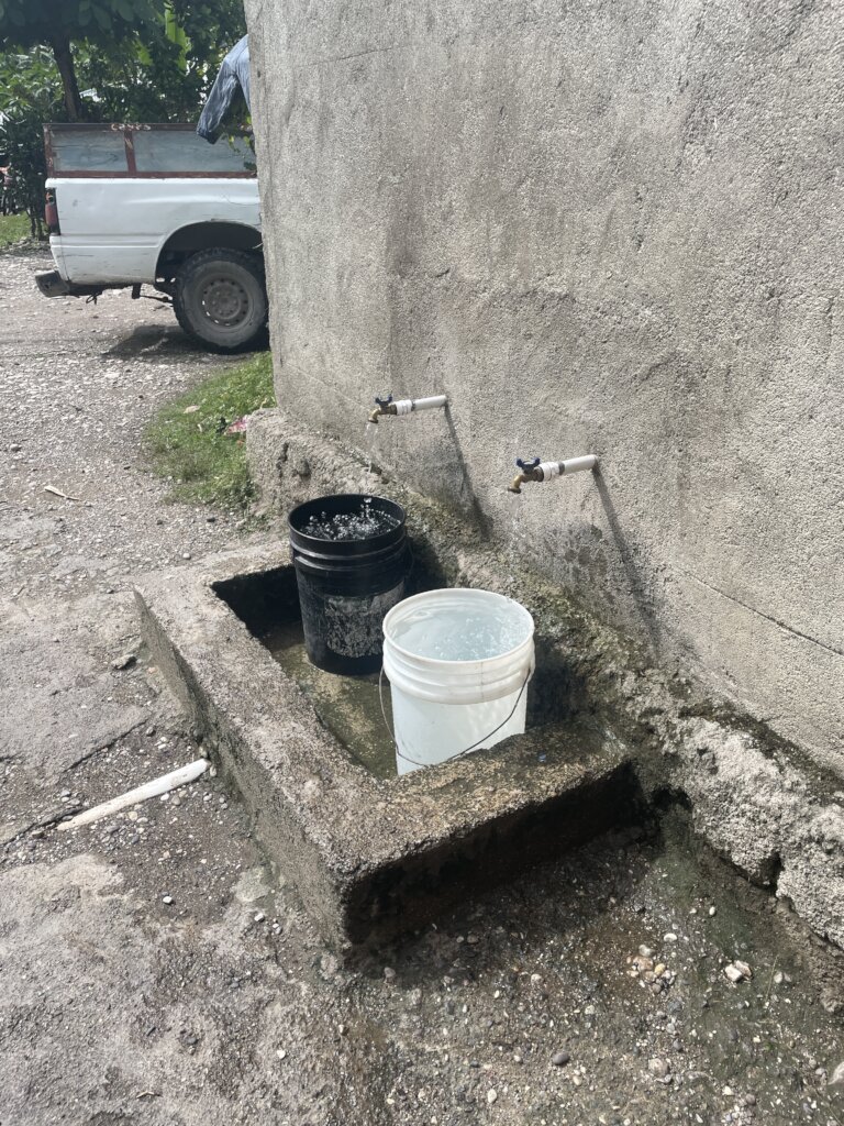 Clean water at one of our systems