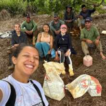 Planting crew taking a break